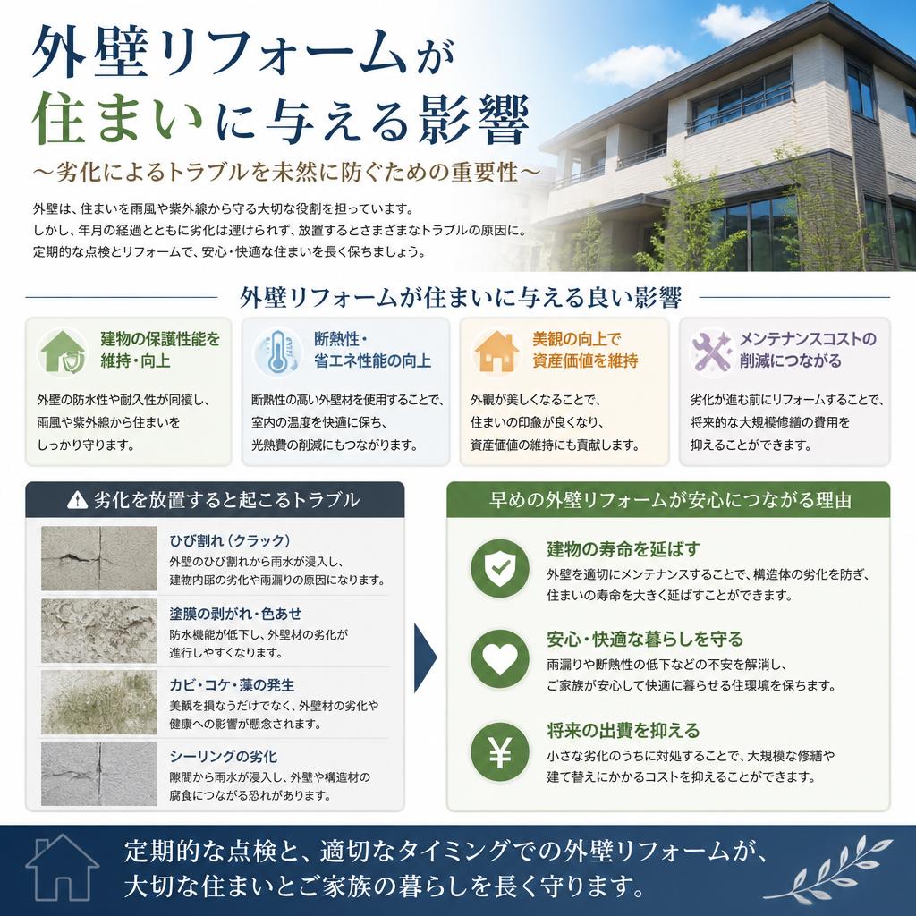 外壁リフォームの重要性