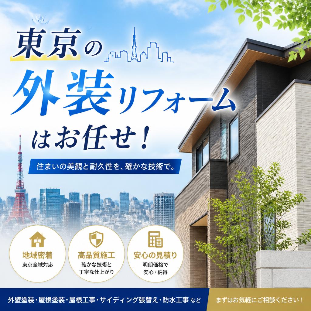 東京の外装リフォームはお任せ！