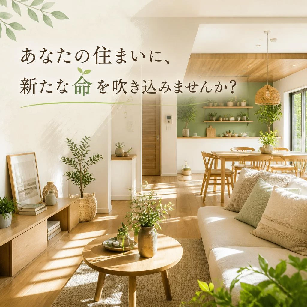 あなたの住まいに、新たな命を吹き込みませんか？
