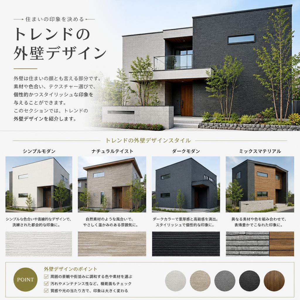 おしゃれな外壁デザインの提案