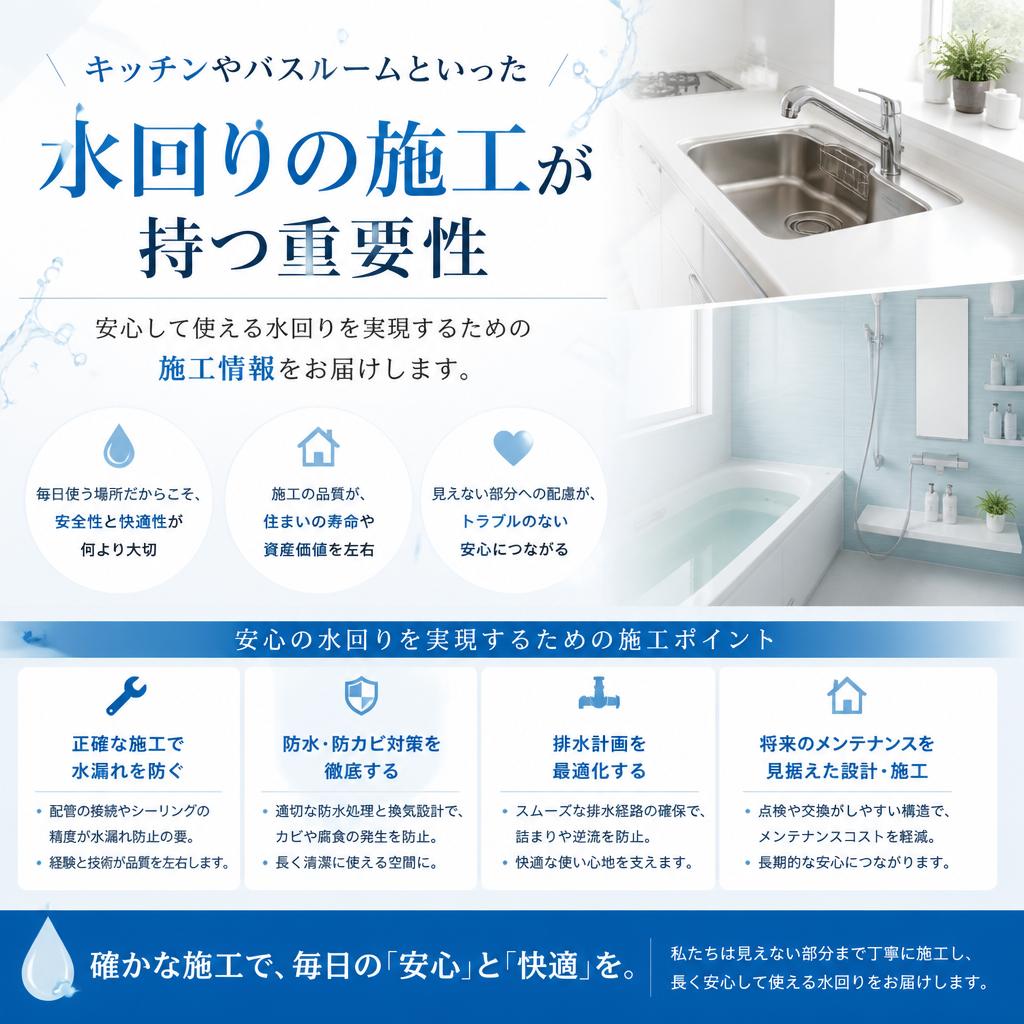 水回り施工の重要性