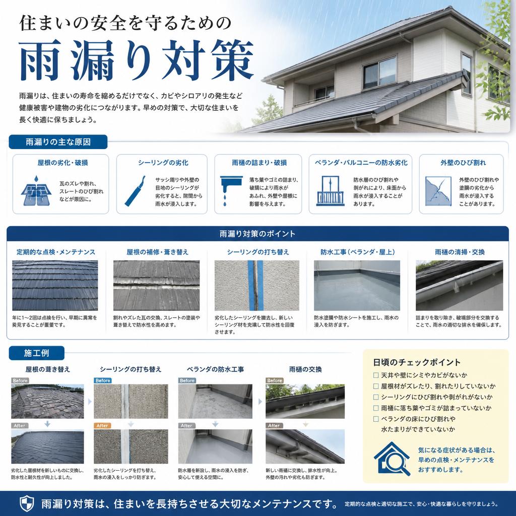雨漏り対策の重要性