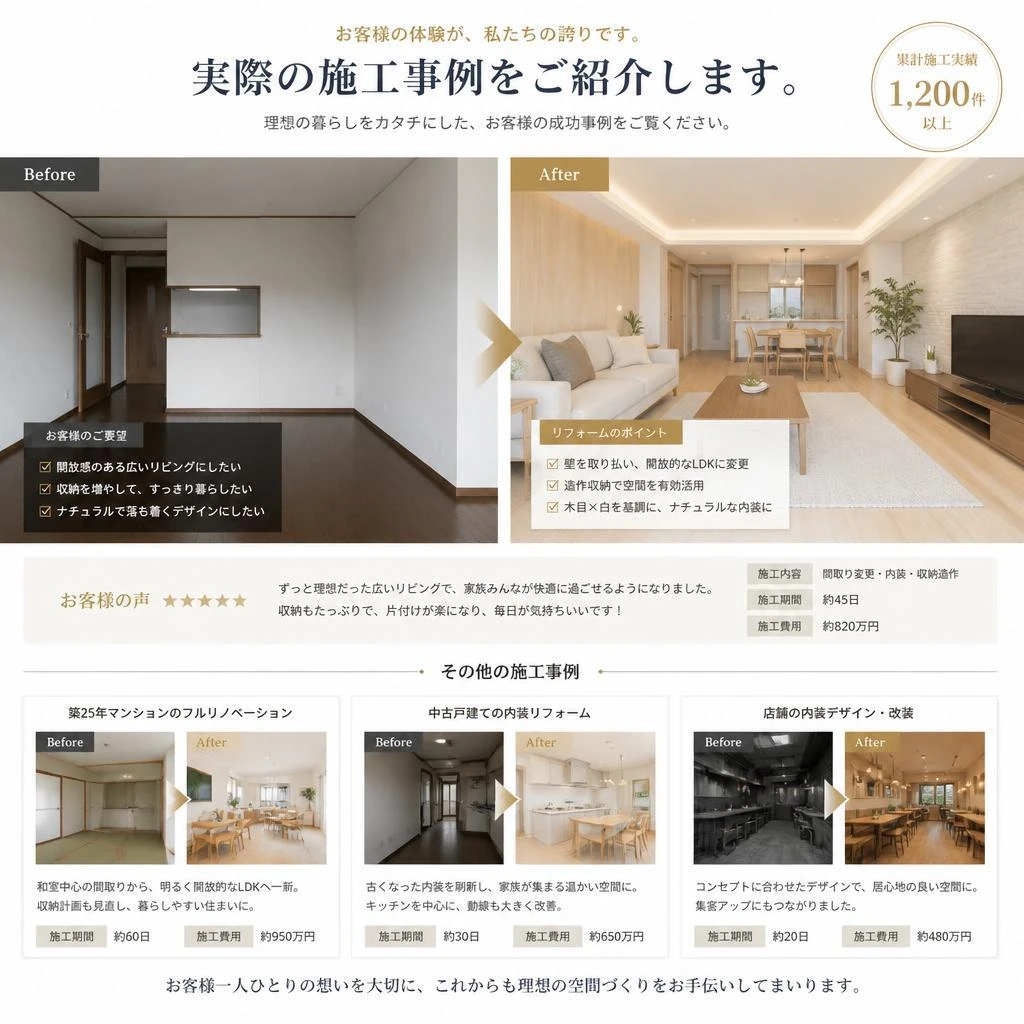 5. お客様の声・施工事例