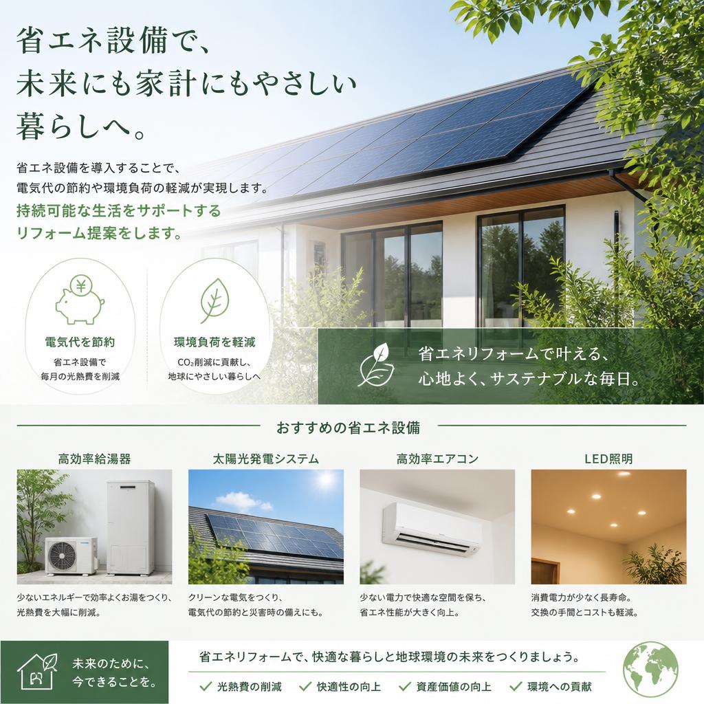 4. 省エネ設備で環境に優しい暮らし
